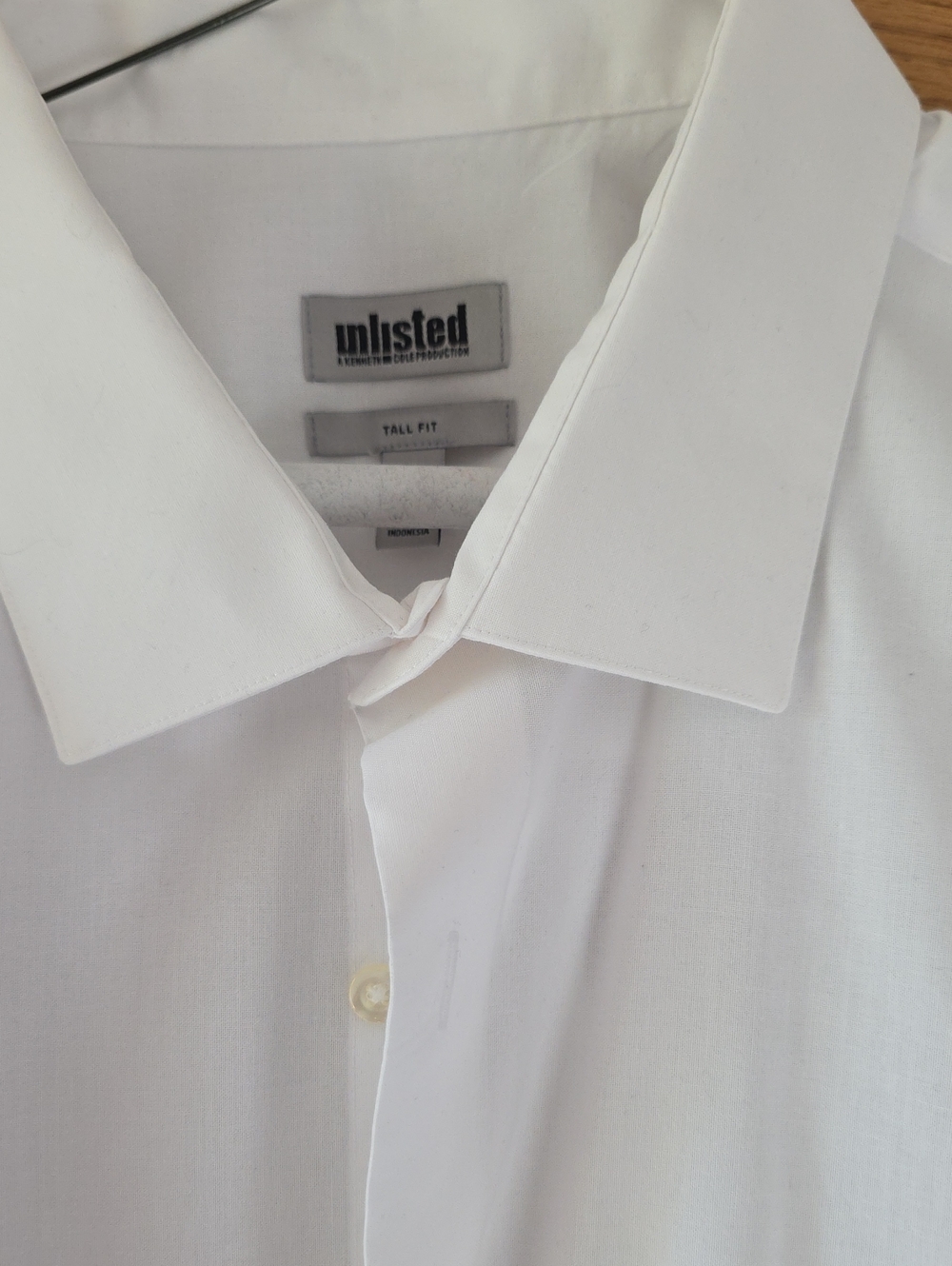 Unlisted White Men's Dress Shirt Tall Fit